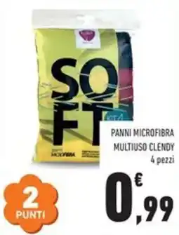 Conad Panni microfibra multiuso CLENDY 4 pezzi offerta