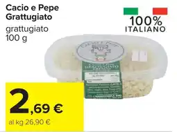 Carrefour Cacio e Pepe Grattugiato offerta