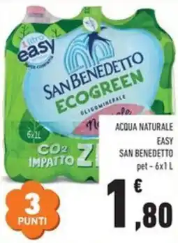 Conad Acqua naturale easy SAN BENEDETTO pet offerta