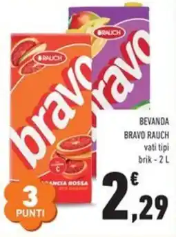 Conad BEVANDA BRAVO RAUCH vati tipi brik offerta