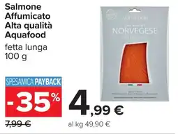 Carrefour Salmone Affumicato Alta qualità Aquafood offerta