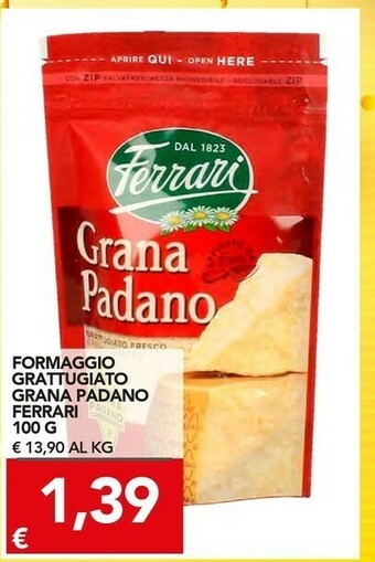 TuoDi Formaggio grattugiato grana padano offerta