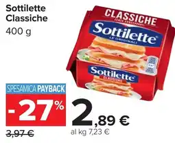 Carrefour Sottilette Classiche offerta