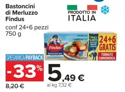 Carrefour Bastoncini di Merluzzo Findus offerta
