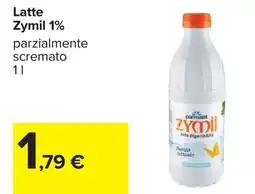 Carrefour Latte Zymil 1% offerta