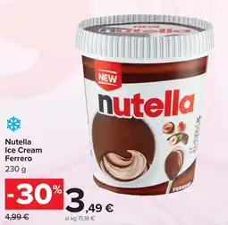 Carrefour Nutella Ice Cream Ferrero offerta