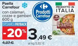 Carrefour Paella Carrefour offerta