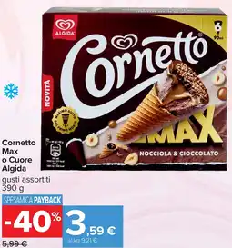 Carrefour Cornetto Max o Cuore Algida offerta