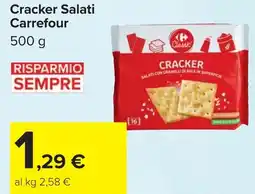 Carrefour Cracker Salati Carrefour offerta