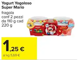 Carrefour Yogurt Yogoloso Super Mario offerta