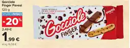 Carrefour Gocciole Finger Pavesi offerta