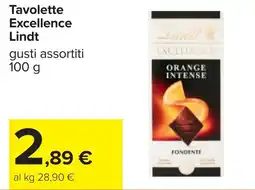 Carrefour Tavolette Excellence Lindt offerta