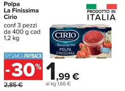 Carrefour Polpa La Finissima Cirio offerta