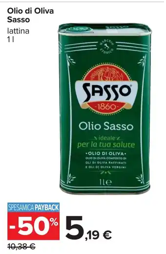 Carrefour Olio di Oliva Sasso offerta