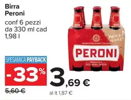 Carrefour Birra Peroni offerta