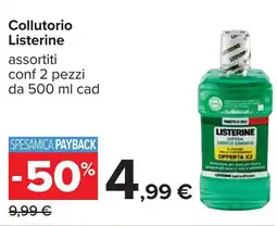 Carrefour Collutorio Listerine offerta