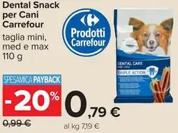 Carrefour Dental Snack per Cani Carrefour offerta