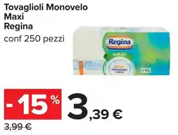 Carrefour Tovaglioli Monovelo Maxi Regina offerta