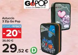 Carrefour Astuccio 3 Zip Go Pop offerta