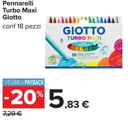 Carrefour Pennarelli Turbo Maxi Giotto offerta