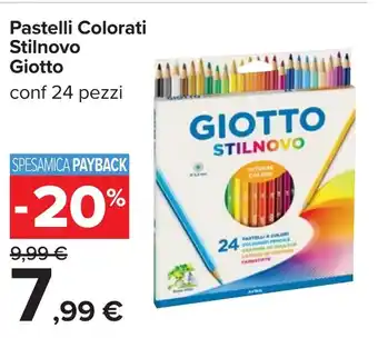 Carrefour Pastelli Colorati Stilnovo Giotto offerta