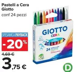 Carrefour Pastelli a Cera Giotto offerta