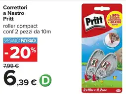 Carrefour Correttori a Nastro Pritt offerta