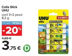 Carrefour Colla Stick UHU offerta