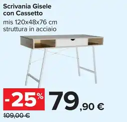 Carrefour Scrivania Gisele con Cassetto offerta