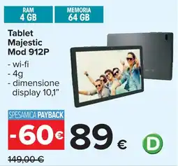 Carrefour Tablet Majestic Mod 912P offerta