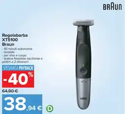 Carrefour Regolabarba XT5100 Braun offerta