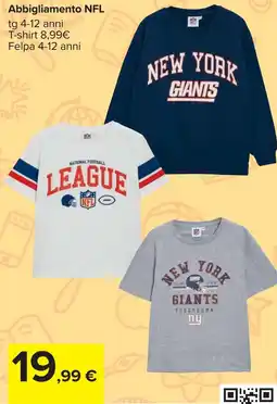 Carrefour Abbigliamento NFL offerta