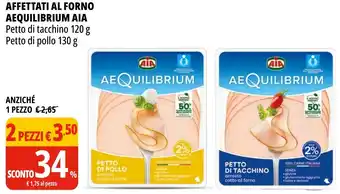 Tigros Affettati al forno aequilibrium AIA offerta