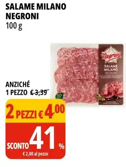 Tigros Salame milano NEGRONI offerta