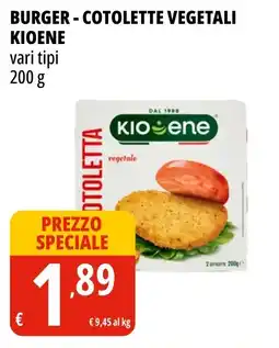 Tigros Burger - cotolette vegetali KIOENE offerta