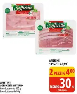 Tigros Affettati sofficette CITTERIO offerta