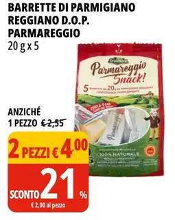 Tigros Barrette di parmigiano reggiano d.o.p. parmareggio GRANTERRE offerta