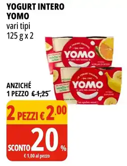 Tigros Yogurt intero YOMO offerta