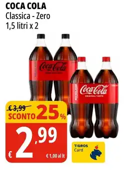 Tigros COCA COLA Classica - Zero offerta