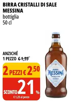 Tigros Birra cristalli di sale MESSINA offerta
