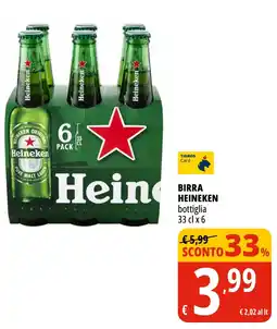 Tigros Birra HEINEKEN offerta