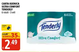 Tigros Carta igienica ultra comfort TENDERLY offerta