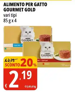 Tigros Alimento per gatto GOURMET GOLD offerta