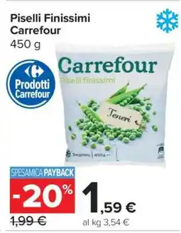 Carrefour Piselli Finissimi Carrefour offerta