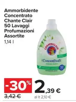 Carrefour Ammorbidente Concentrato Chante Clair 50 Lavaggi Profumazioni Assortite offerta