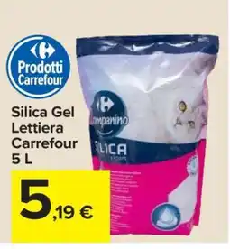 Carrefour Silica Gel Lettiera Carrefour 5 L offerta