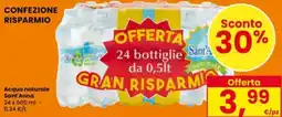 Interspar Acqua naturale Sant'Anna offerta