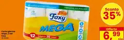 Interspar Carta igienica Mega, 2 veli Foxy offerta