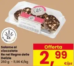 Interspar Salame al cioccolato Re nel Regno delle Delizie offerta