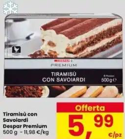 Interspar Tiramisù con Savoiardi Despar Premium offerta